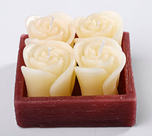 Coquetel de rosas botão com 4